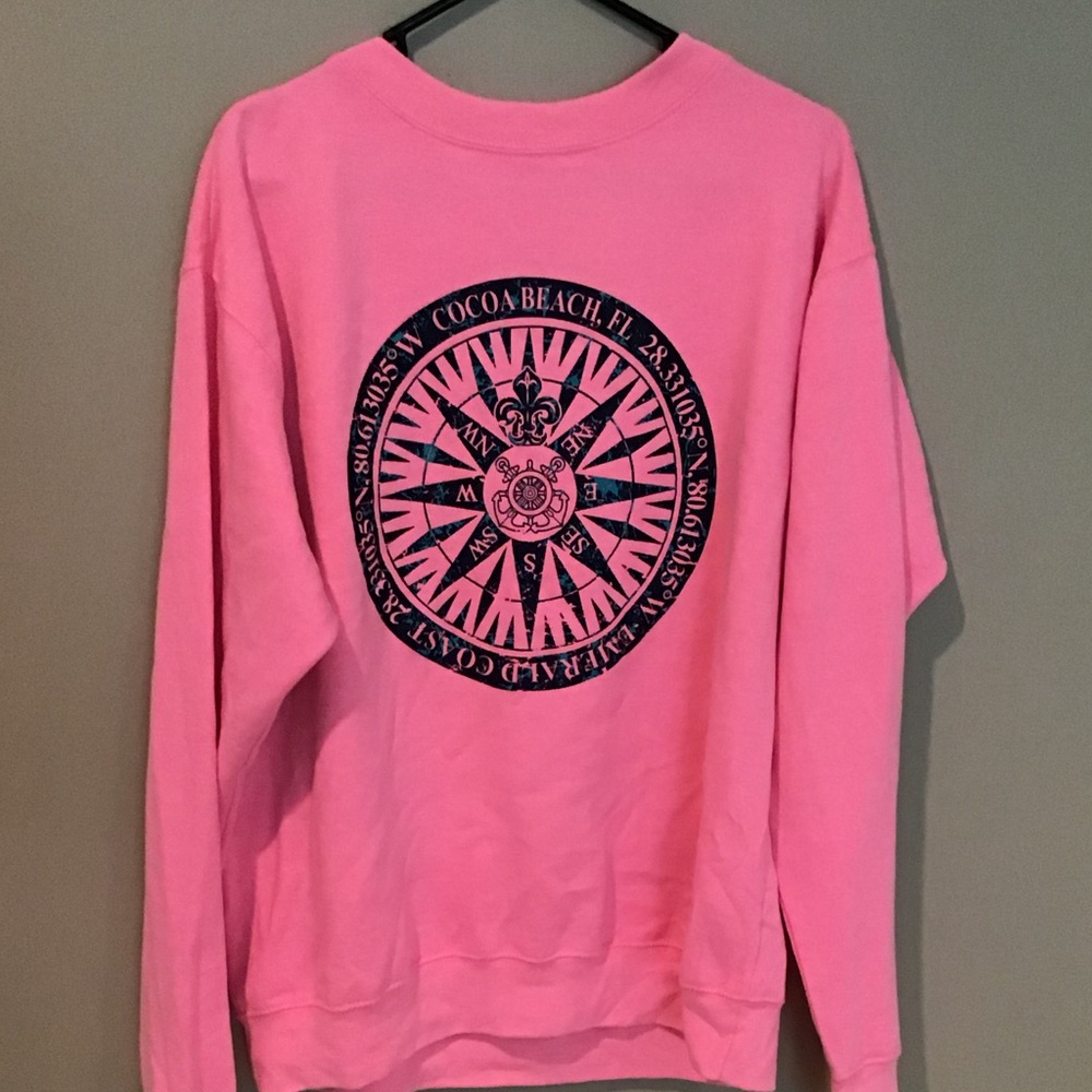 Neon pink sweatshirt